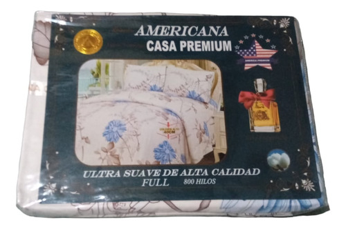 Juego De Sabanas 2 1/2pl 800h Americana