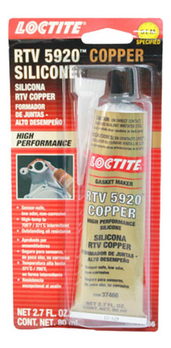 Loctite Formador De Juntas 5920 Silicon Rtv Copper 80ml