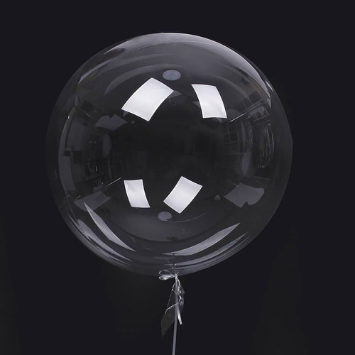 10 Unidades Balão Bubble - 24 Polegadas - 60 Cm - Cristal