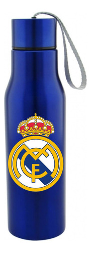 Termo Real Madrid Botilito Botella Aluminio Azul 650 Ml