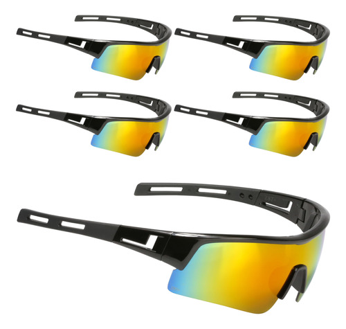 Rocksafe Gafas De Seguridad [paquete De 5] Ansi Z87.1 De Po.