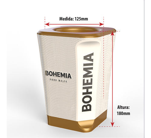 Cervegela Bohemia 600ml - Ruvolo Colorado Pilsen