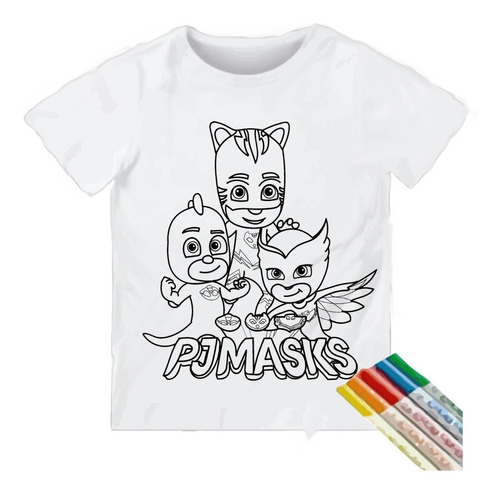 6 Remeras Magicas Pintar Lavar Regalo Dia Niño Souvenirs 