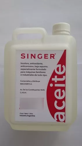 Aceite Para Maquina De Coser Singer 1 Litro