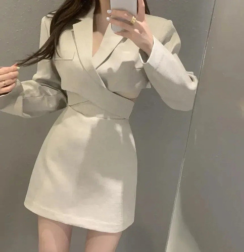 Conjunto De Falda De Poliéster Negro Albaricoque De Estilo C