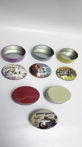 Imagen 4 de 5 de Cofre Pastillero Retro Metal Spain Precio X C/u