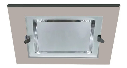 Embutido Cuadrado Suta Aluminio 1 Luz E27 Vertical Platil