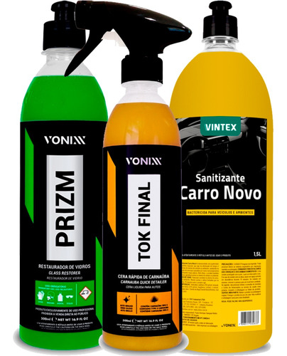 Cheirinho Líquido Sanitizante Carro Vintex Vonixx 1,5l