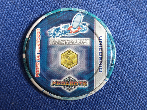Tazos Metalix Acehorn/unicornio#01 Medabots Sabritas '03 (Usado)
