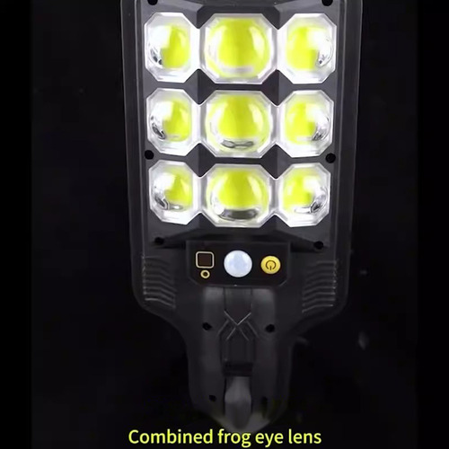 Luz De Calle Solar Con Sensor Pir, Control Remoto, Ip65