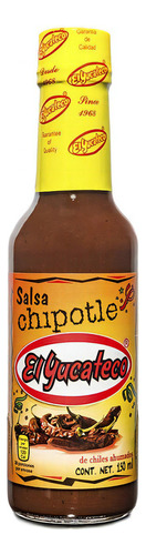 Salsa Chipotle El Yucateco de Chiles Ahumados 150ml
