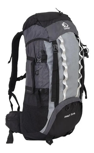 Mochila Mochilero Discovery Adventure 75+5 Lts Camping 10837 Color Gris