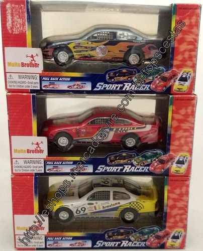 Imagem 5 de 7 de Kit 3 Miniaturas Carrinho Competição Racer Diecast Racing
