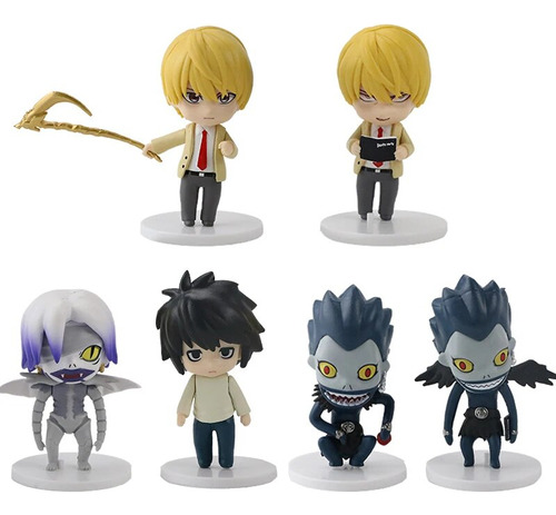 Brinquedo De Boneco De Ação Yagami Light Ryuk L Com 6 Peças