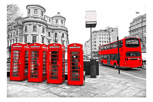 Cuadros Londres Decorativos 120x70 Tela Lienzo Cuidades