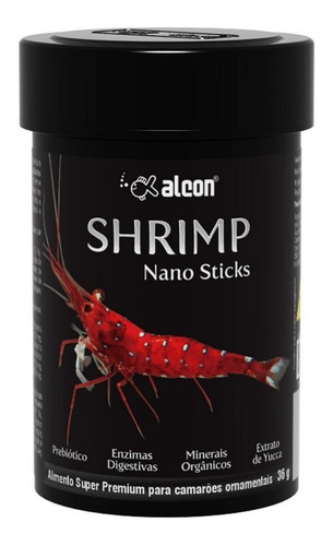 Ração Super Premium P/ Camarões Shrimp Nano Sticks 36g Alcon