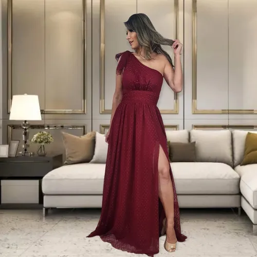 Vestido marsala cheap madrinha de casamento