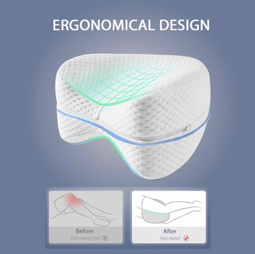 Almohada Piernas Y Rodillas Descanso Ortopedica Memory Foam
