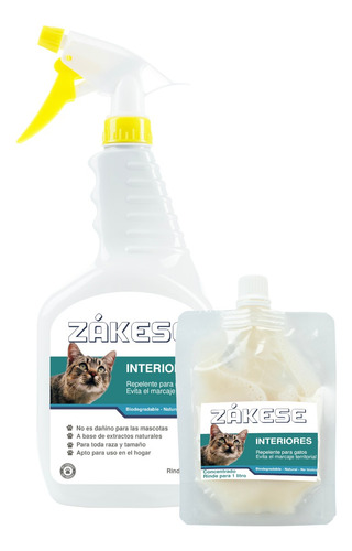 Zákese®interiores, Repelente Para Gatos, No + orines y heces