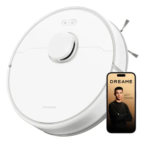 Aspirador de robô branco Dreame Robot Vacuum F10