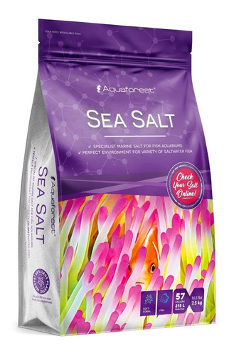 Imagen 1 de 7 de Sea Salt 7,5kg Aquaforest Sal Marina Peces Marinos Acuario