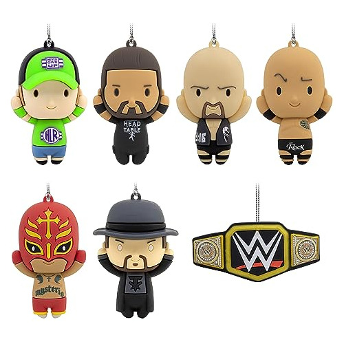 Adornos De Navidad Misteriosos De Wwe, Conjunto De 2, I...