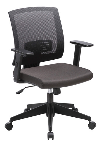 Lorell Soho - Silla De Trabajo Con Respaldo Medio, Color Neg