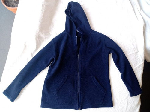 Campera Polar Azul Ideal Uso Escolar Talle 10