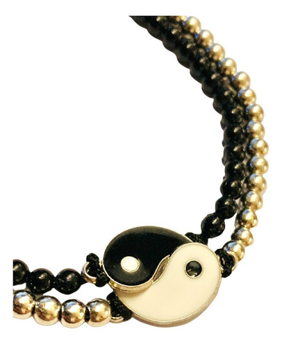 2 Pulsera Yin Yang Calidad Superior Ajustable Hilo