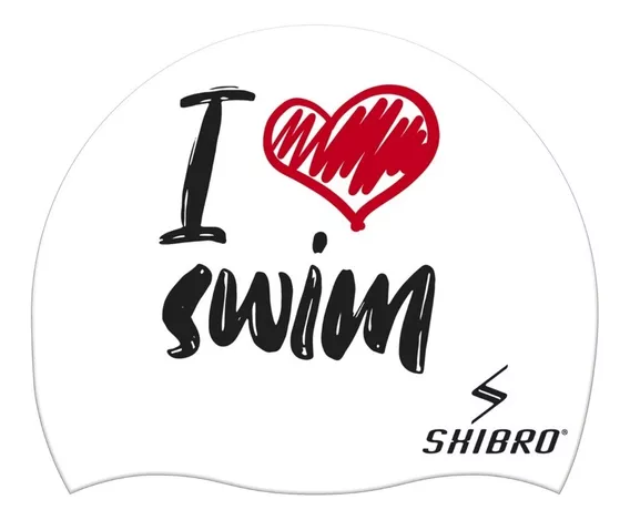 Gorra De Natación Shibro  I Love Swim