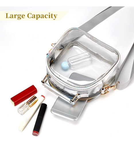 Bolsa De Corpo Transparente Feminina Tpu Inodora Com Um Ombr