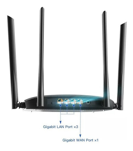 Imagen 2 de 3 de Router Wifi Gigabit Speedefy K4 Ac1200 Dual Band Fibra Optic