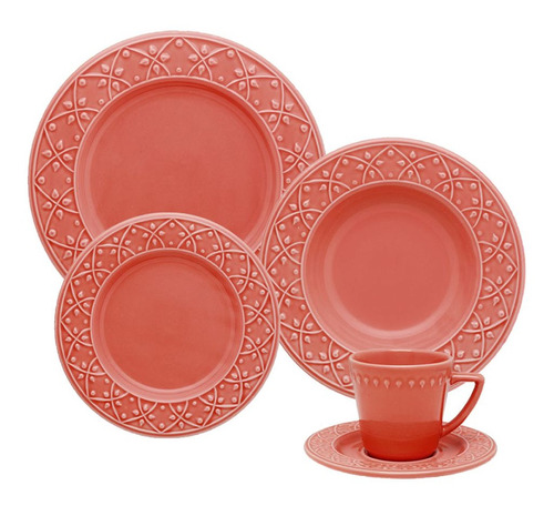 Set De Vajilla 30 Piezas Ceramica Oxford Platos Taza