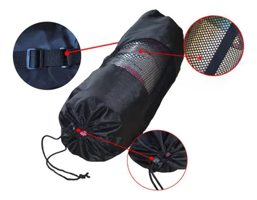 4 Mat Storage Pack Equipment Portable Netted Mat Carry Bag