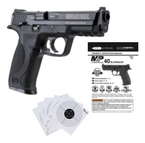 Smith Wesson Mp9 Co2 Blowback Bb .177 18rd Xtreme P