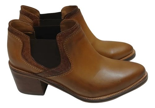 Bota Mujer Gravagna 42504 Texana Elástico Cuero