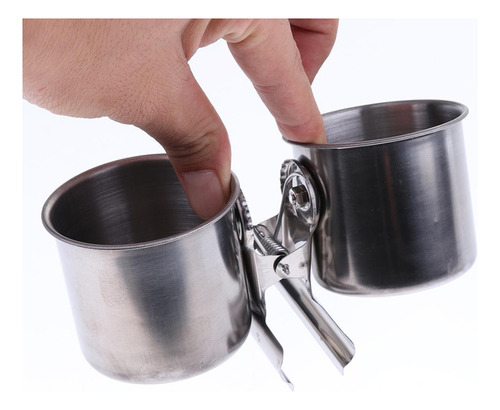 Tazas Dobles Para Pájaros Agua Alimentación
