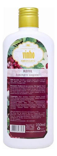 Refil Sabonete Líquido Madressenza Vinho 250 Ml