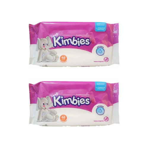 Kimbies Toallitas Húmedas P/ Bebés Paquete 48u Pack X 2un 