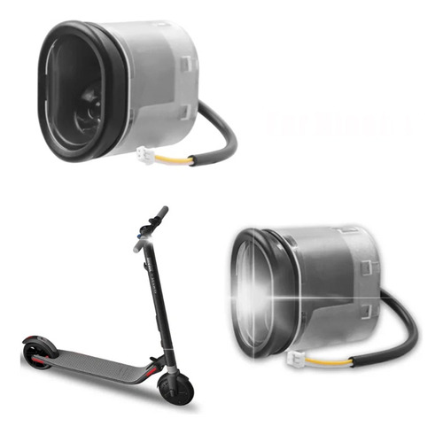 Faro Delantero Luz Led Scooter Ninebot Es1 Es2 Es4, 1 Pza.