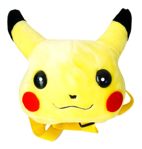 Mochila Pikachu Pokemon Importada De Peluche Pequeña Bolso