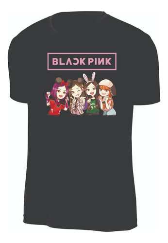 Camisetas Negras Grupo Black Pink Niños Y Adultos Tm