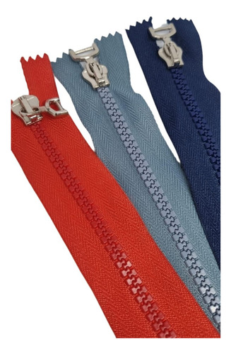Cierre Diente Perro Largo 15,5 Cm Pack X 5 Unidades Azul Marino