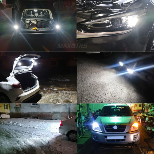 2 Focos Led 7440 7443 1156 3157 Con Parada Inversa