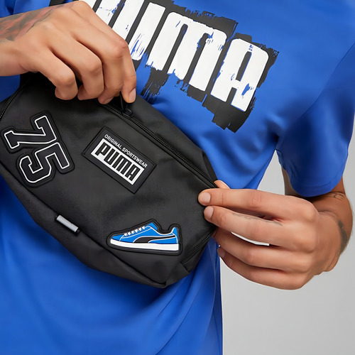 Cangurera Puma Patch Waist Bag Unisex 079515-01 Color Negro