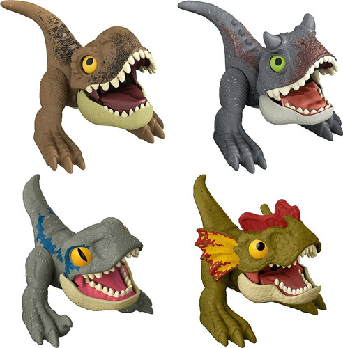 Jurassic World Pack X 4 Dinosaurios Coleccionables Orig