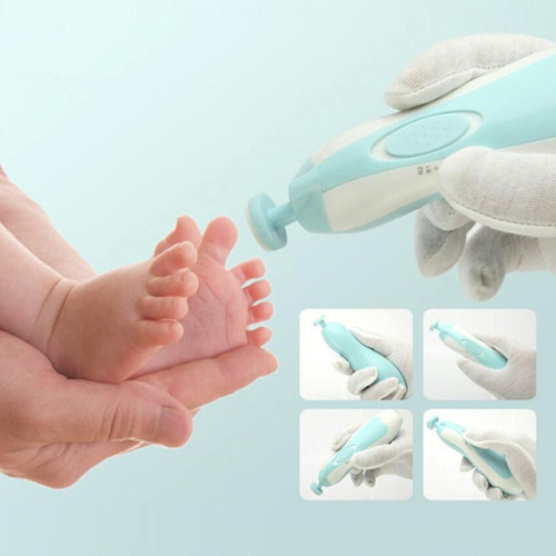 Pulidor De Uñas Eléctrico Cortador De Uñas Seguro Para Bebés Color Verde