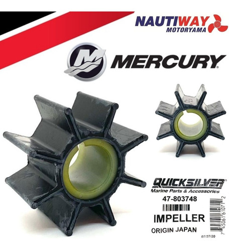 Rotor Bomba Água Mercury 20 Hp Super Japonês Original 803748