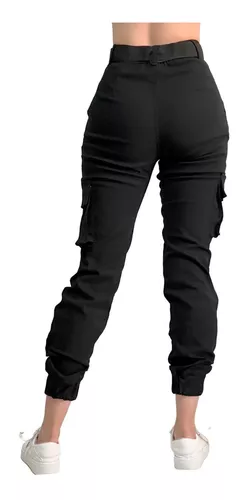 Pantalones cargo para mujer Sudadera Jogger Moda de invierno Deng Xun unisex