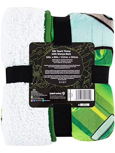 Cobertor Sherpa Com Toque De Seda Superdimensionado De Rick